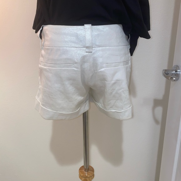 Alice and Olivia Cady Cuff Short Metallic 2 Silver - Picture 6 of 8